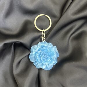 Floral Fantasy Resin Keychain