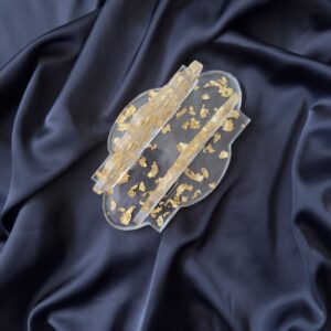 Golden Gleam Resin Napkin Holder