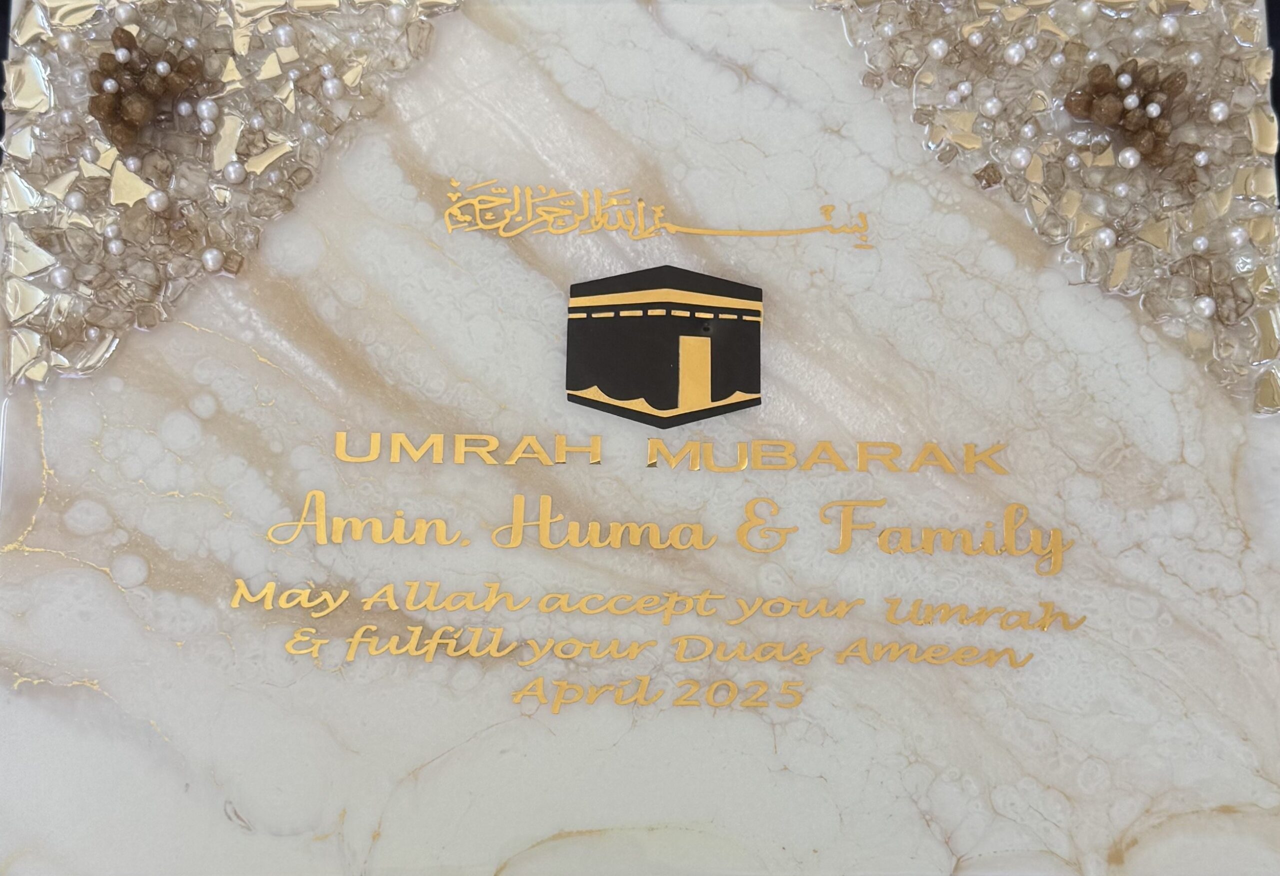 Resin Art Umrah Mubarak Souvenir 1