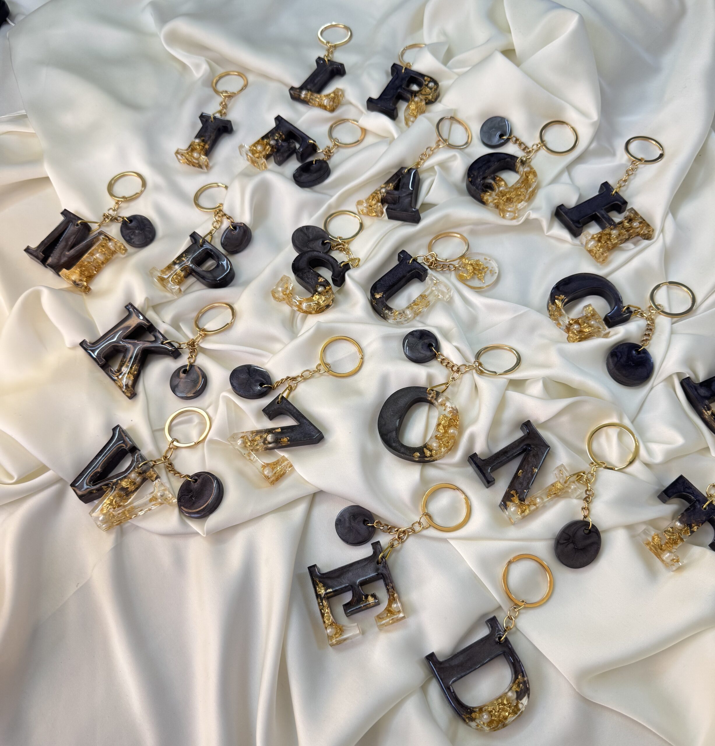 Amethyst Glow Resin Keychains 1