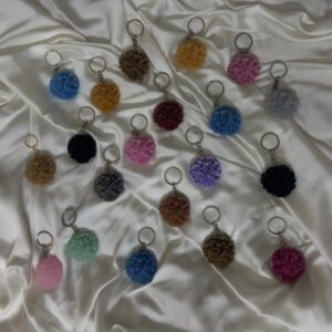 Glimmering Bloom Resin Keychains
