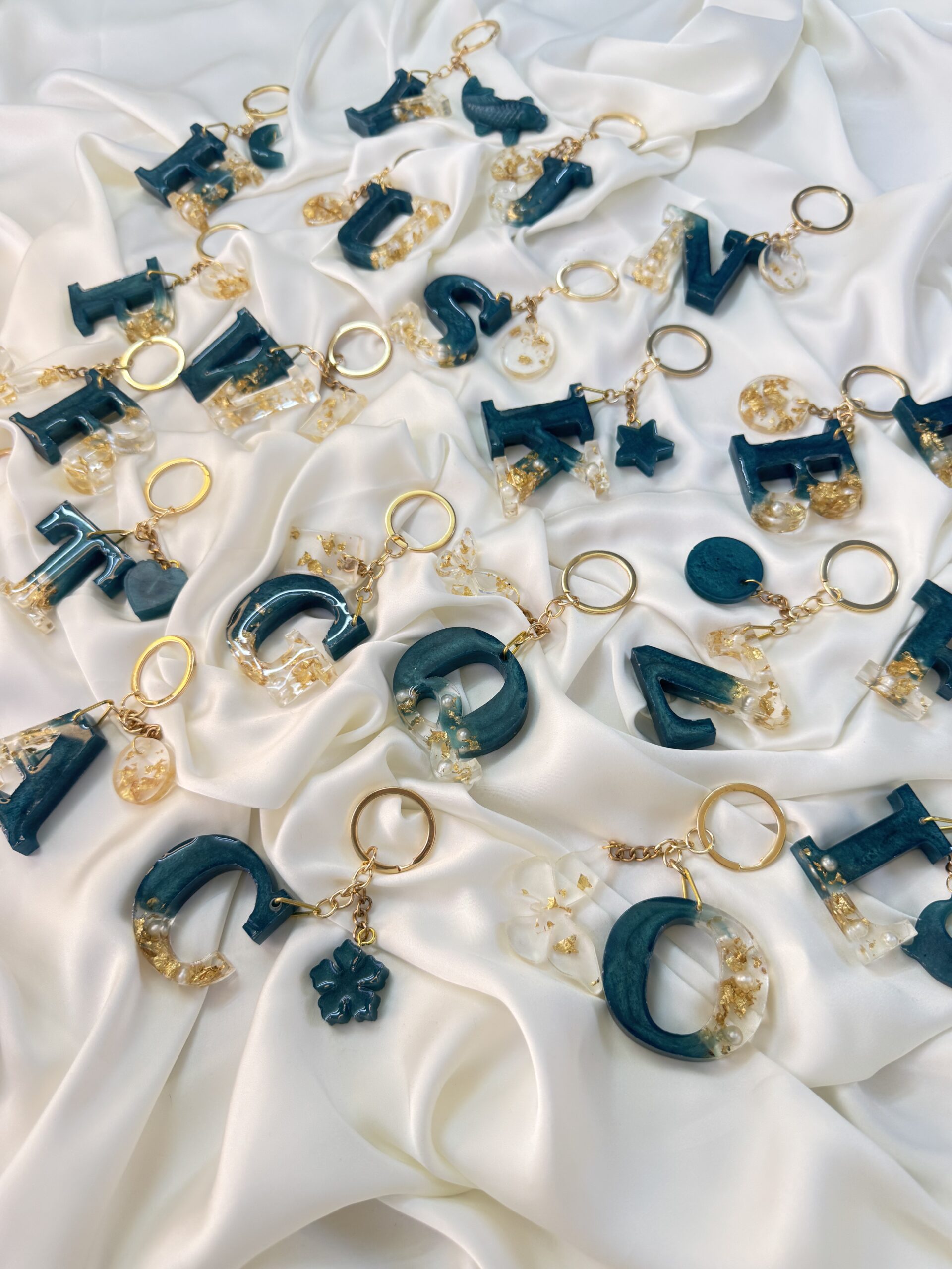 Peacock Perfections Resin Keychains 1