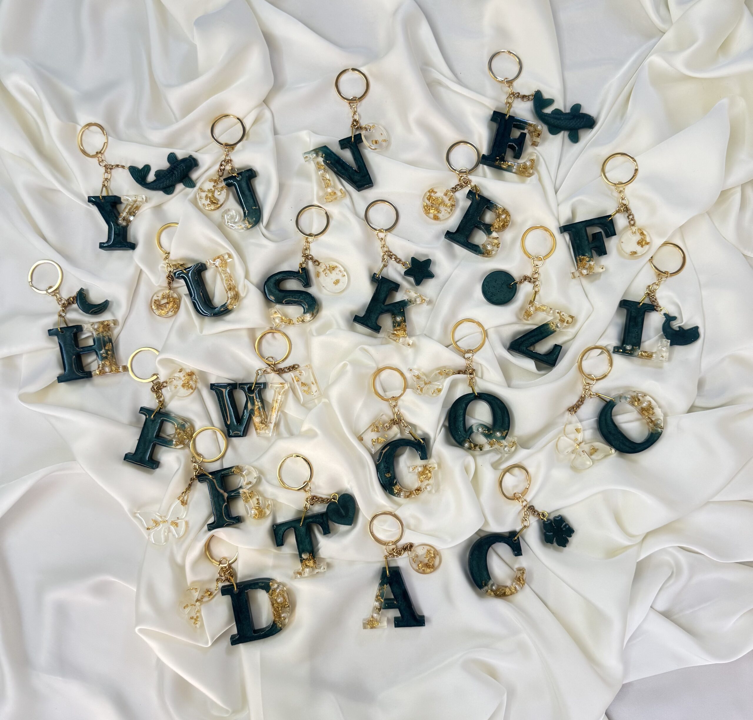 Peacock Perfections Resin Keychains