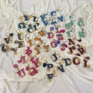 Rainbow Resin Keychains