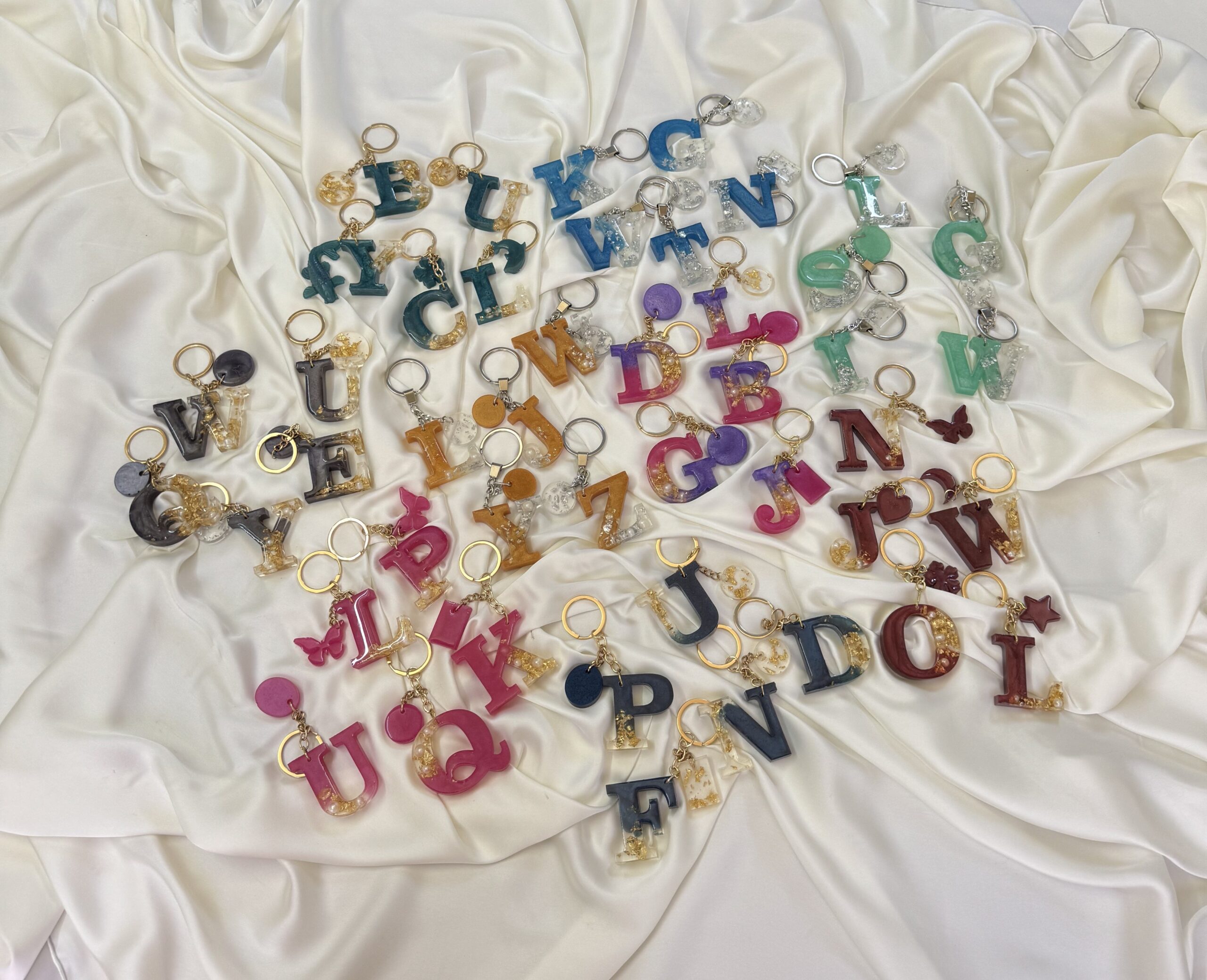 Rainbow Resin Keychains