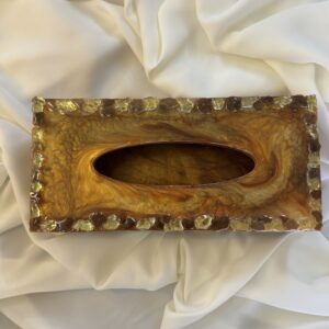 Sunstone Serenity Resin Tissue Box