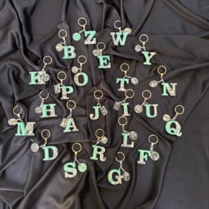 Whimsical Mint Resin Keychains