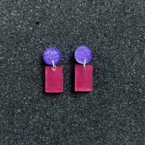 Berry Burst Resin Earrings