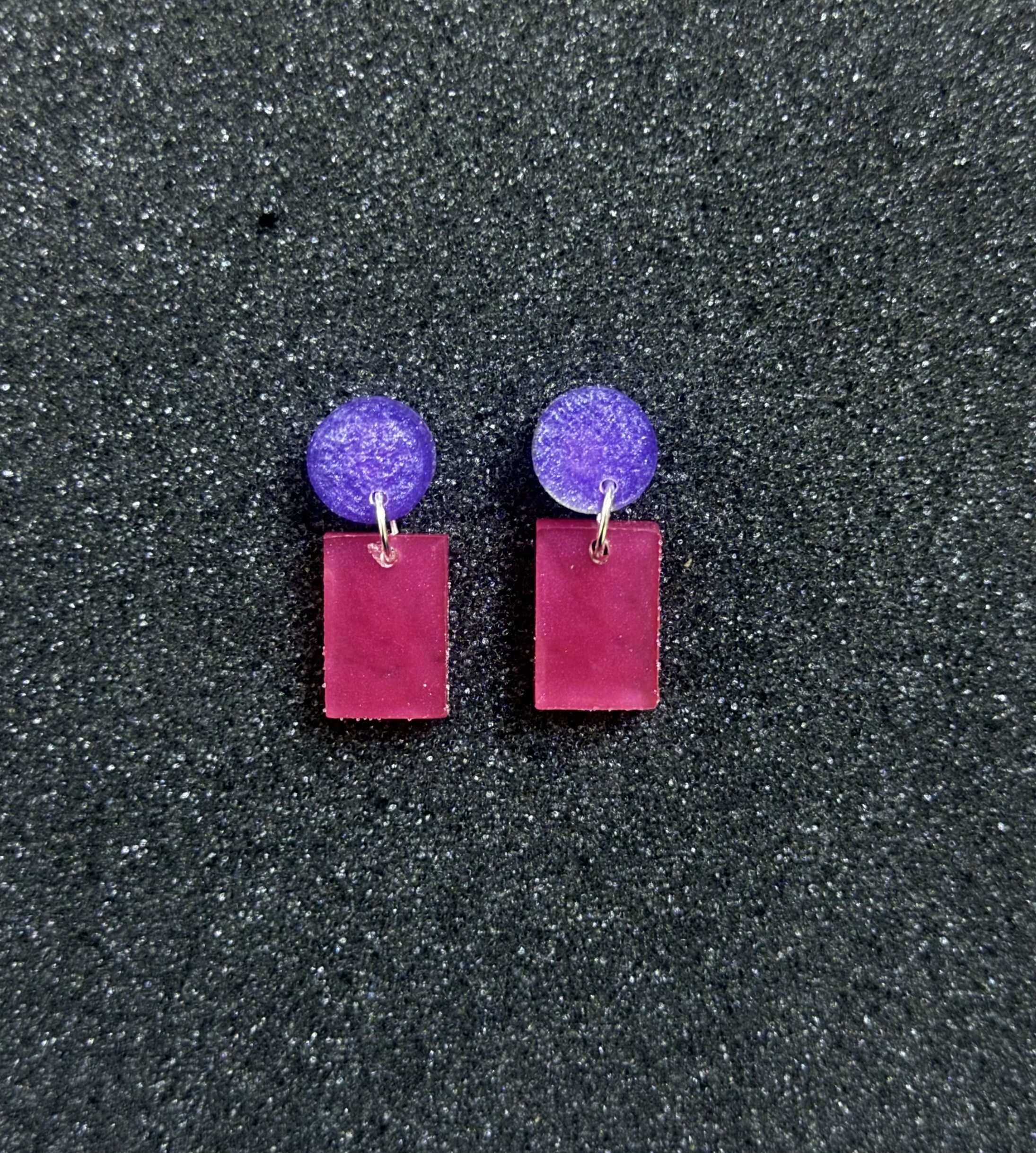 Berry Burst Resin Earrings