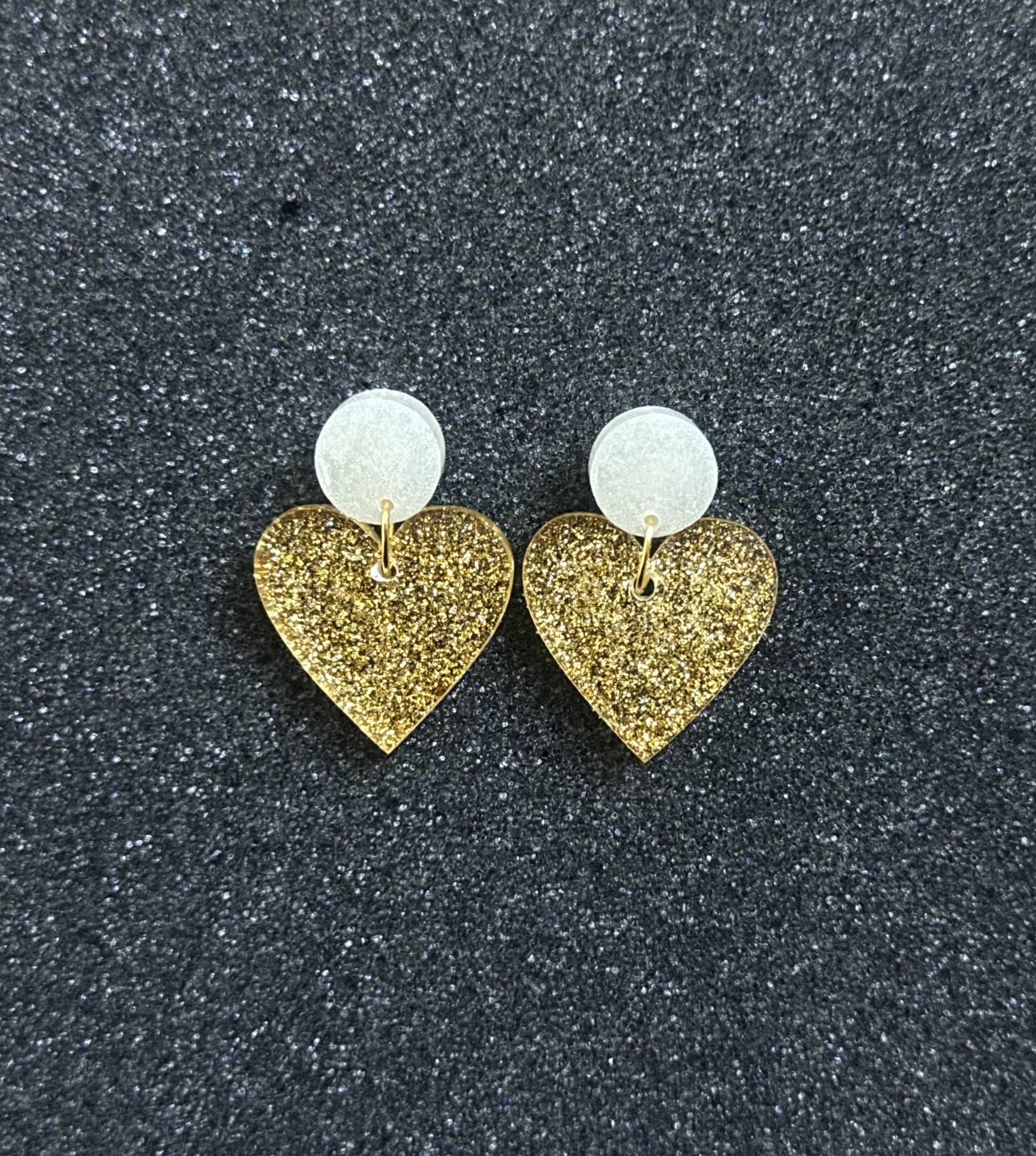 Love’s Sparkle Resin Earrings