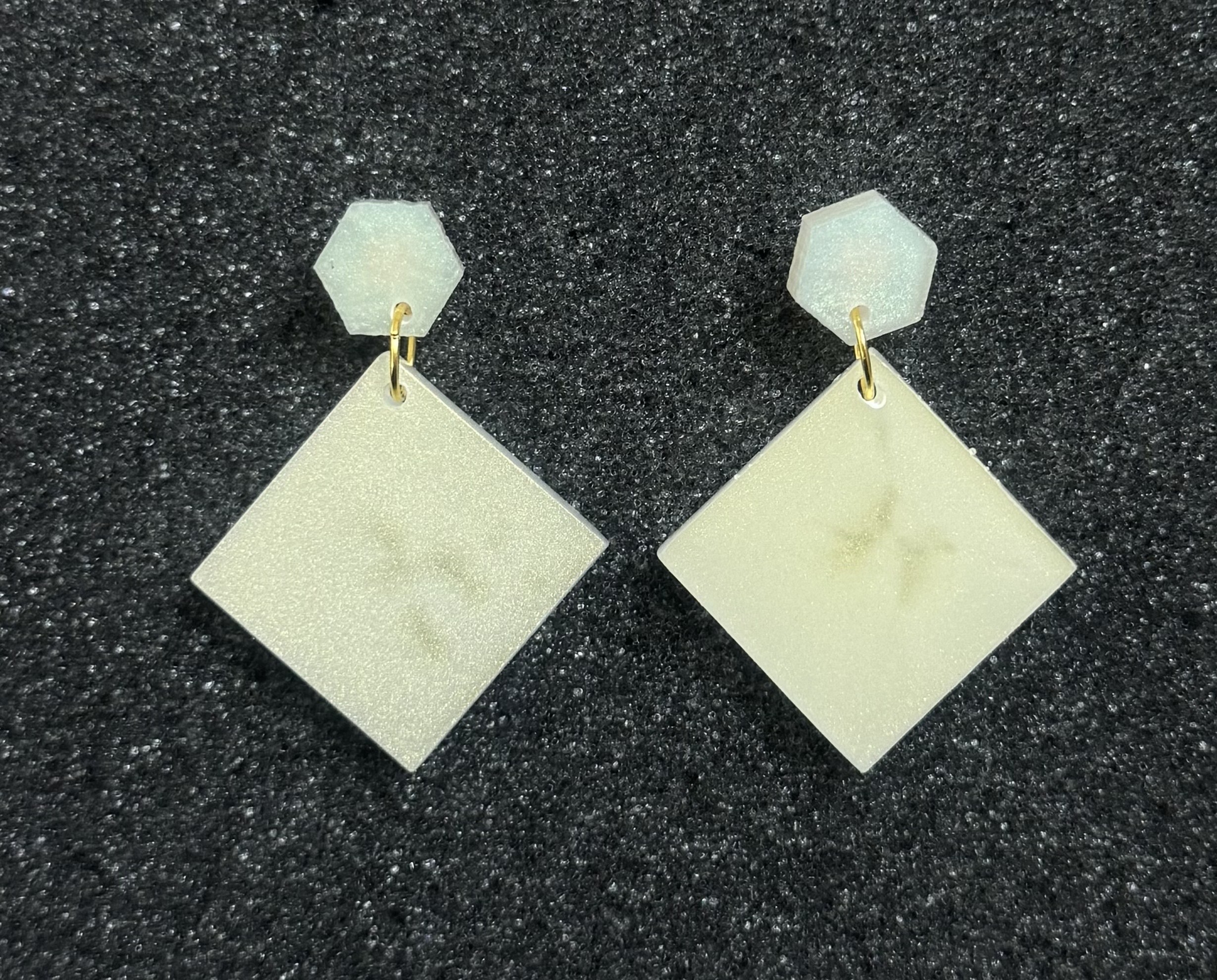 Morning Dew Resin Earrings 1