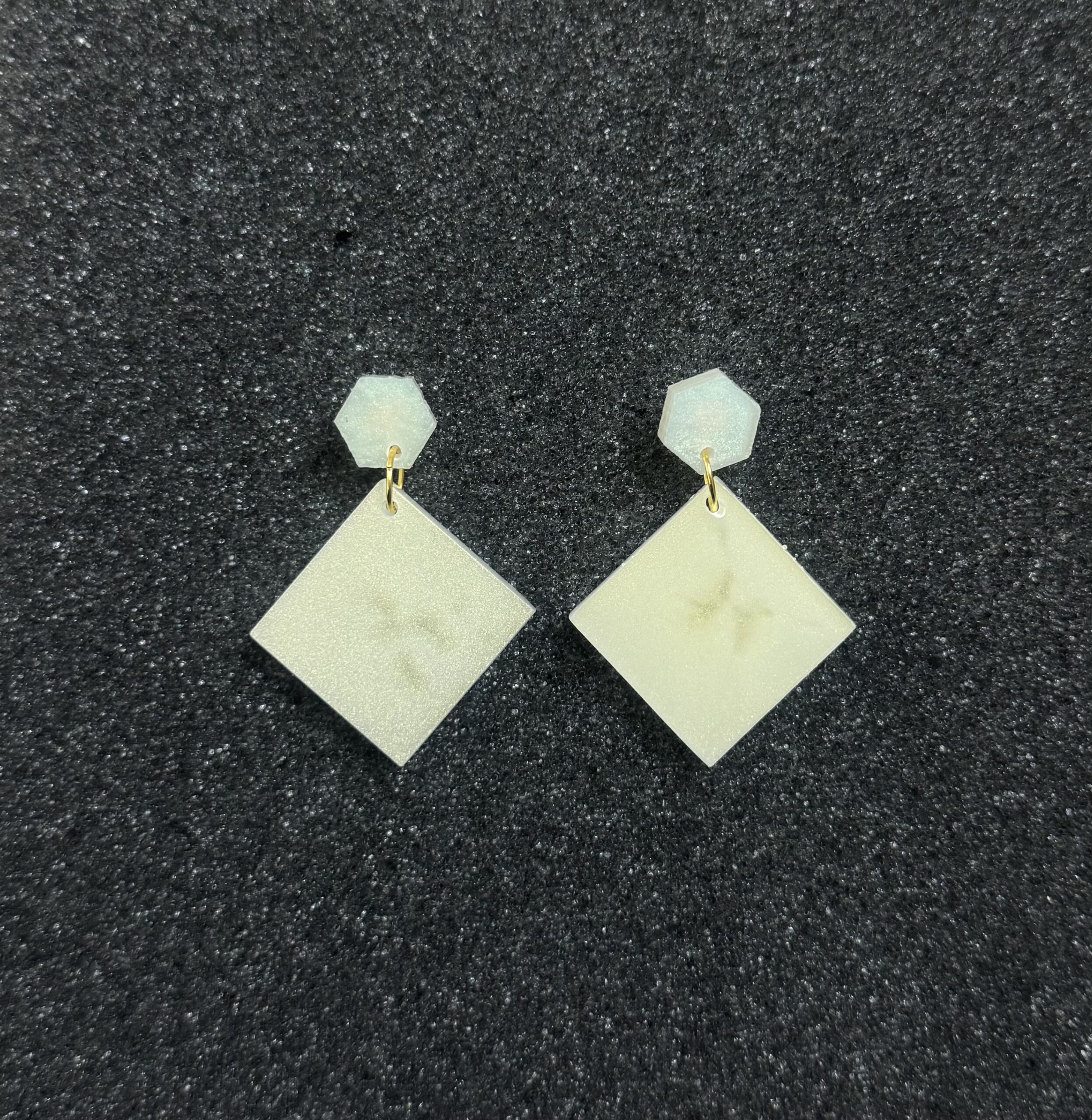 Morning Dew Resin Earrings