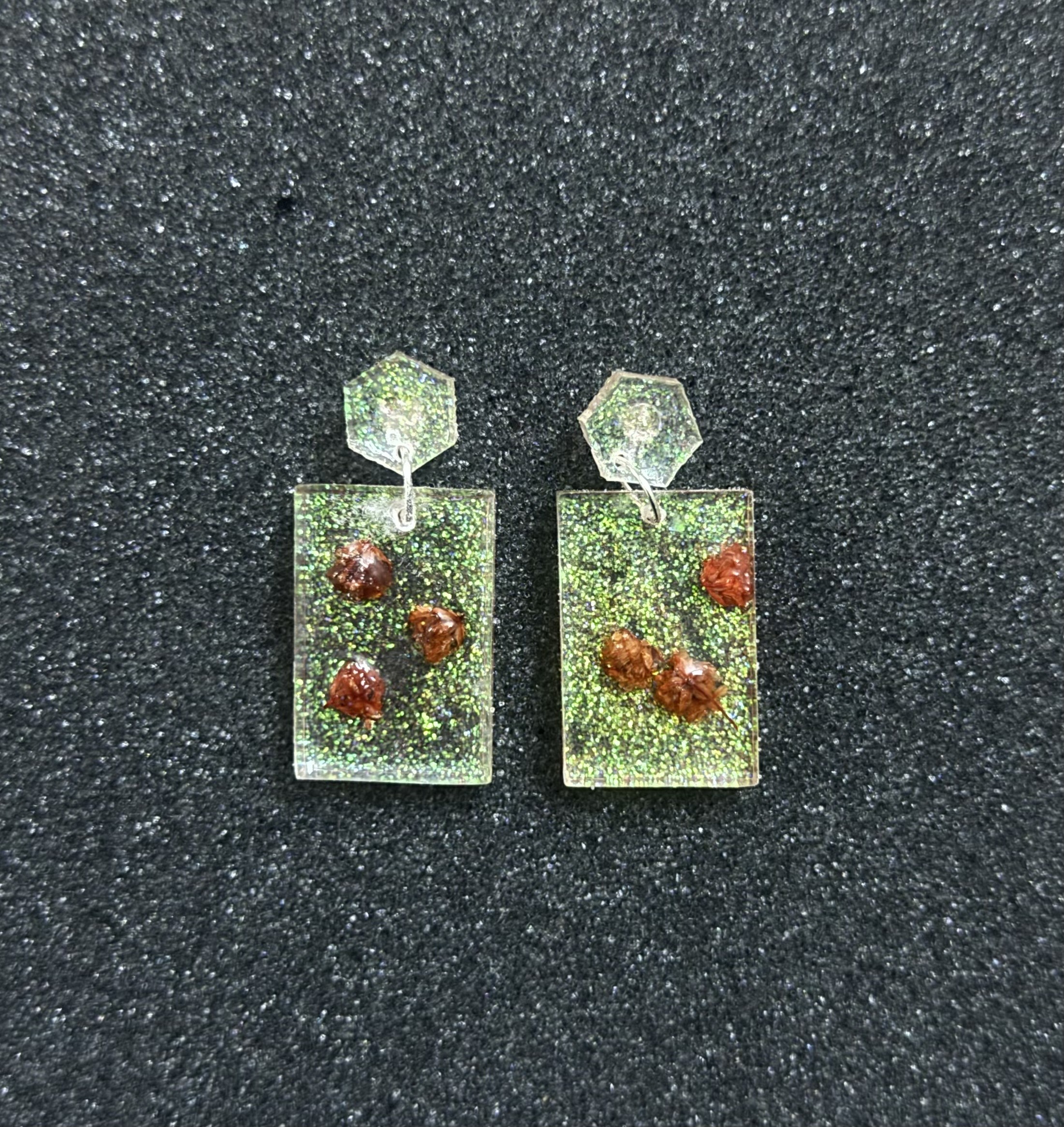 Preserved Nature Resin Earrings