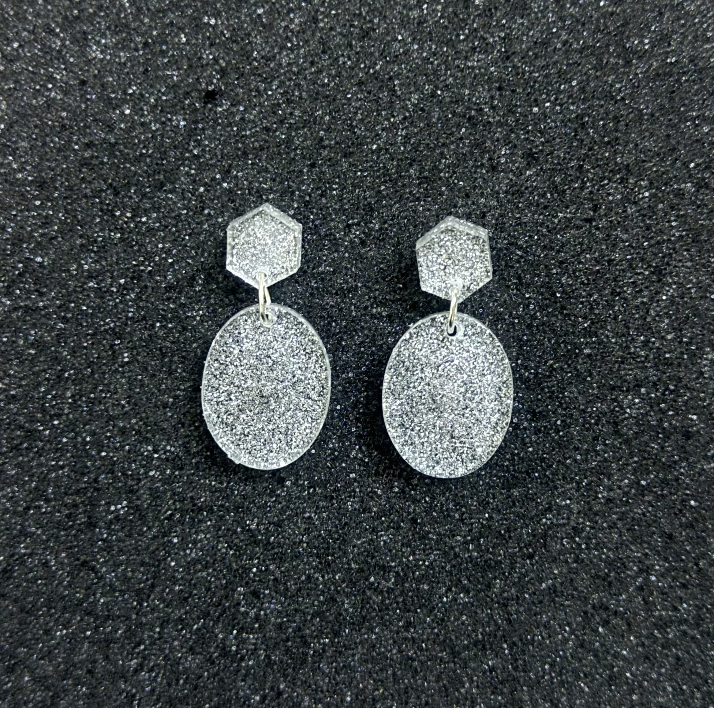 Starlight Shimmer Resin Earrings
