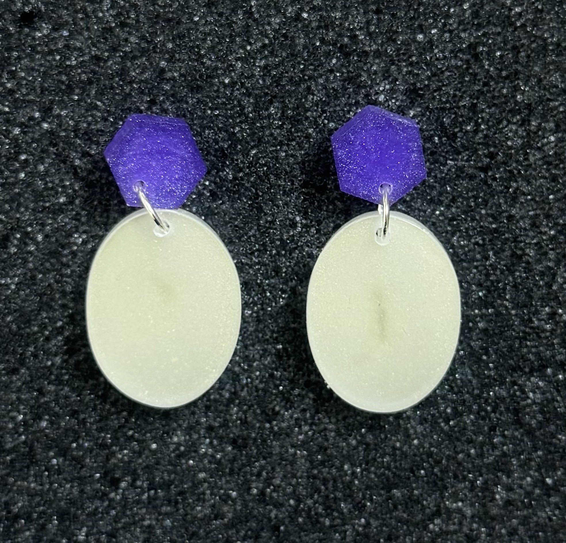 Twilight Glow Resin Earrings 1