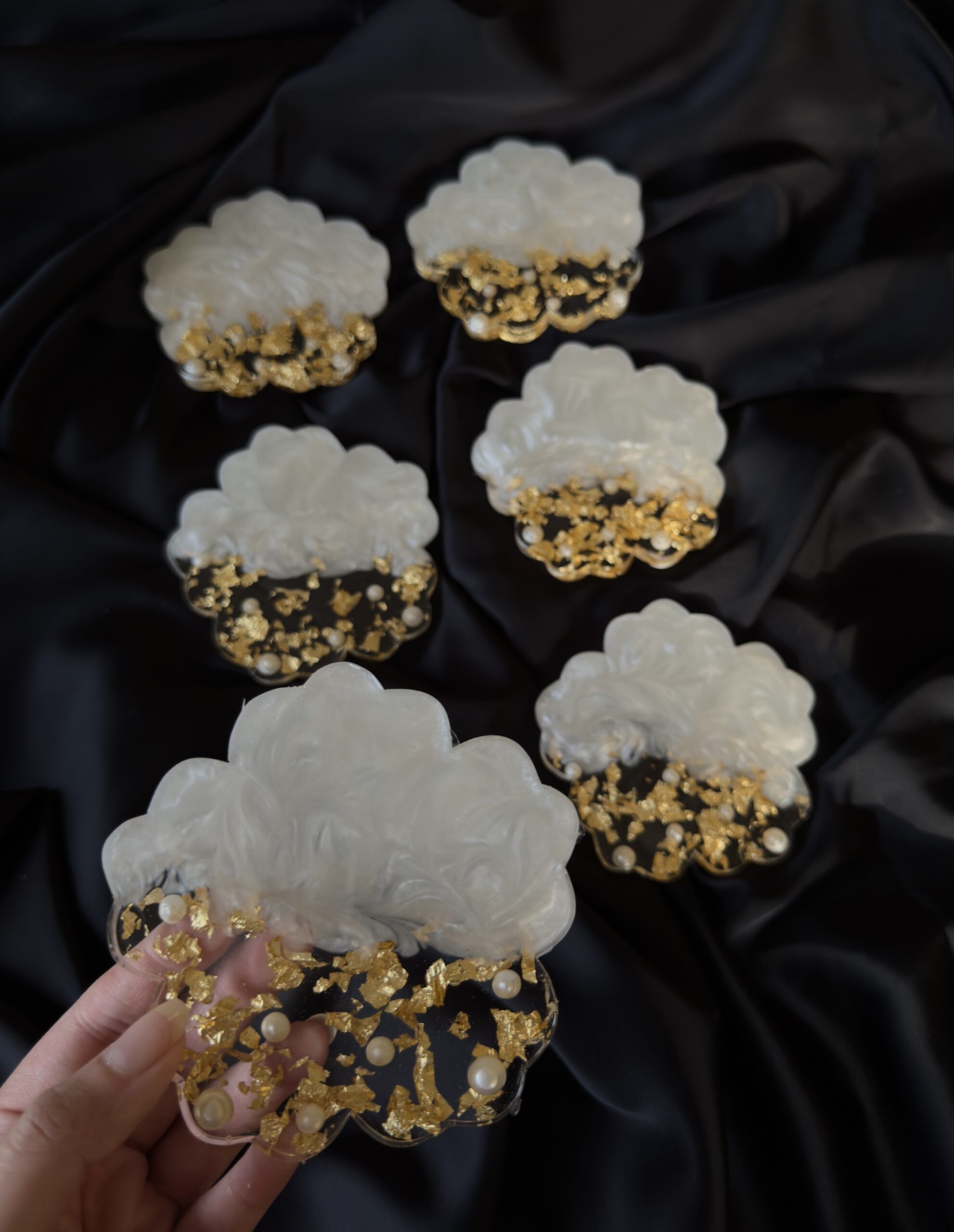 Ivory Dreams Resin Coasters 1