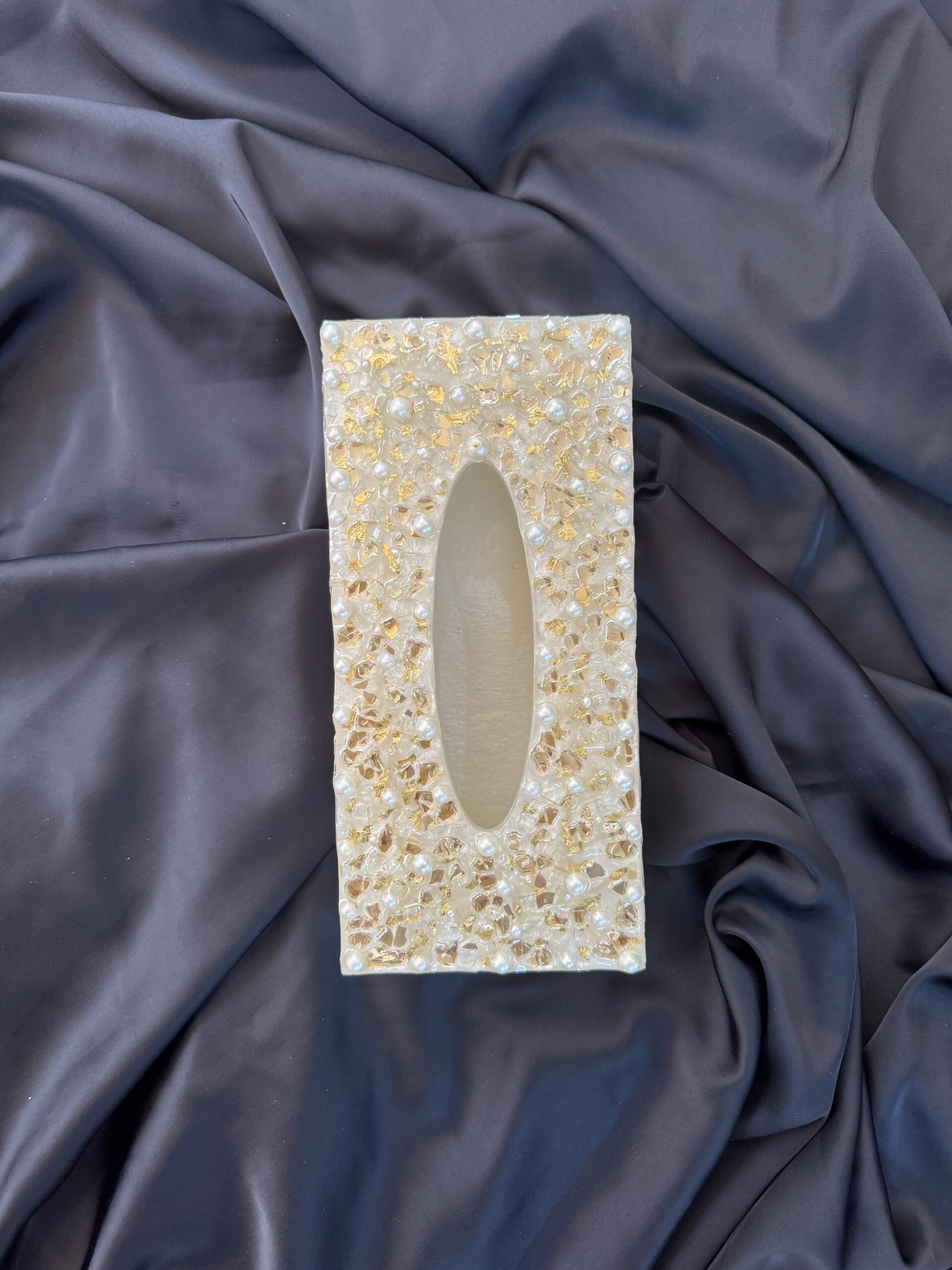 Modern Glam Resin Tissue Box 1