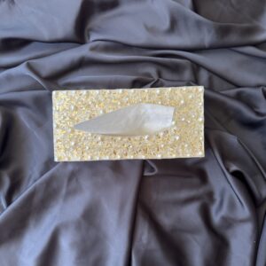 Modern Glam Resin Tissue Box